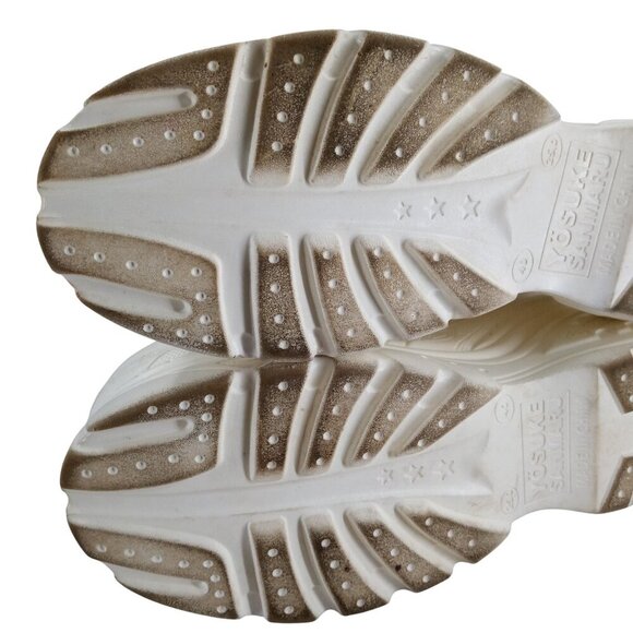 Yosuke Sanmaru 3.0 Platform Shoes Sneakers Size 40 US 9 25 cm Harajuku White - Picture 13 of 15